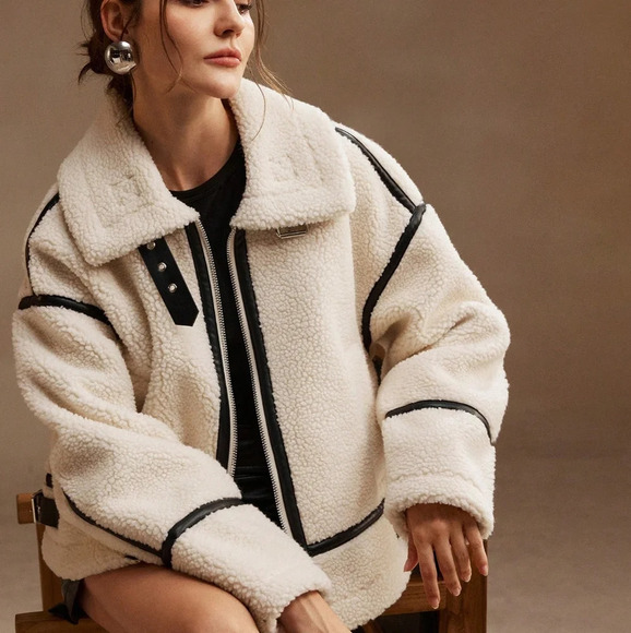 Patchwork Loose Short Jacket - Picture 1 of 11
